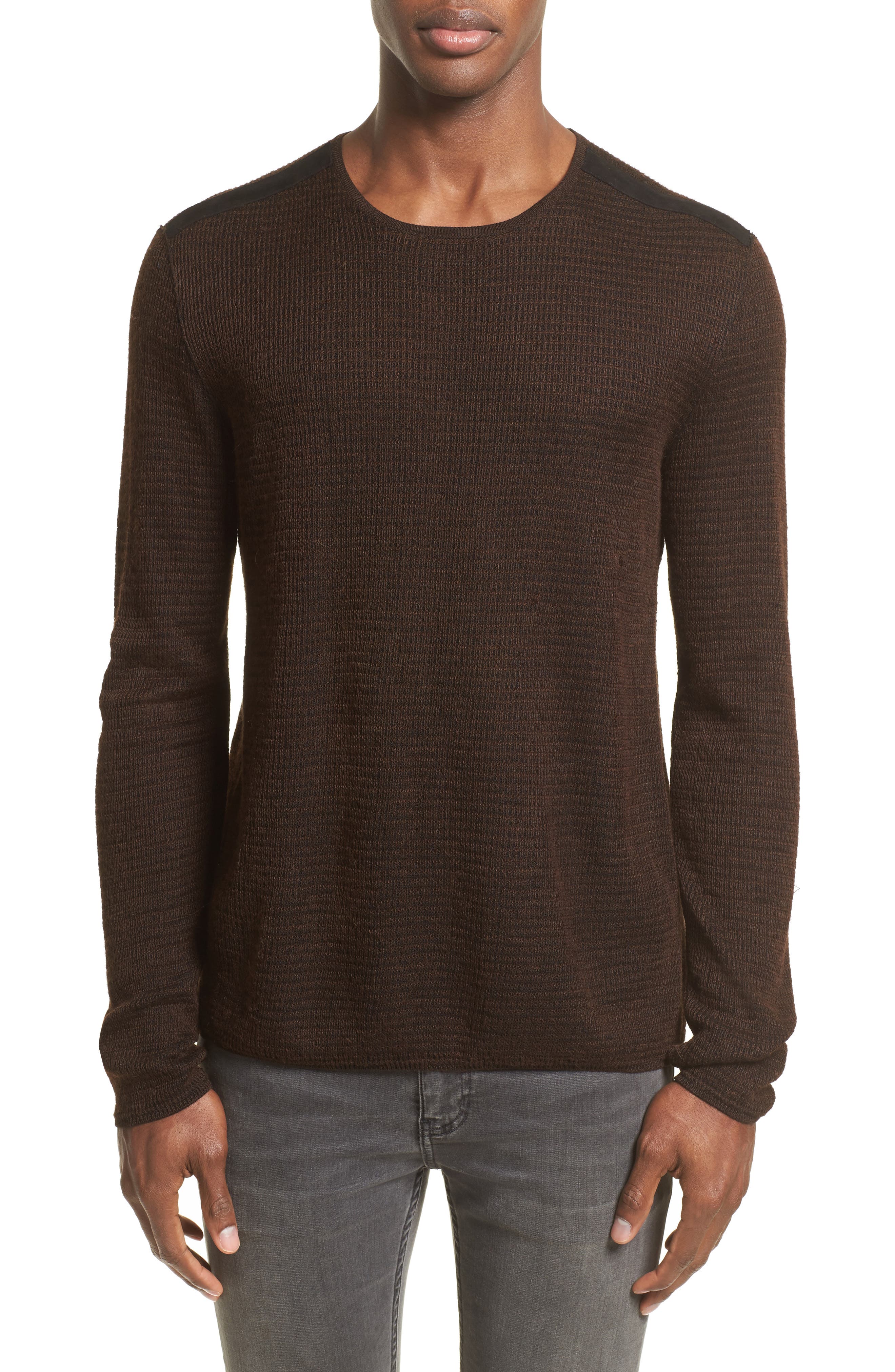 John Varvatos Collection Waffle Knit Sweater | Nordstrom