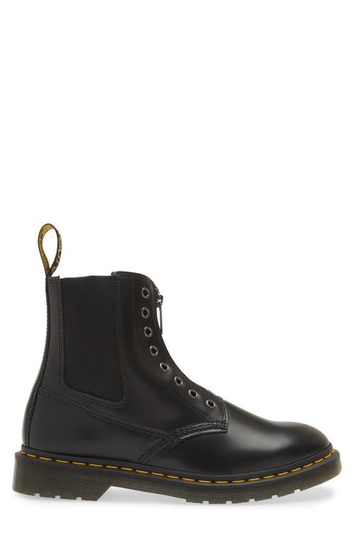 Shop Dr. Martens' Dr. Martens 1460 Chelsea Boot In Black Polished Smooth