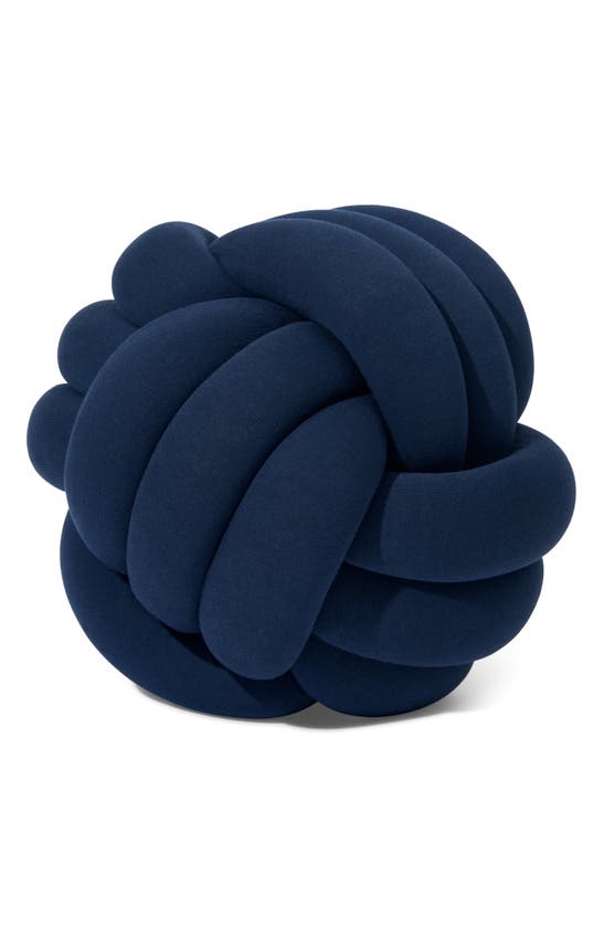 Bearaby Hugget Large Knot Organic Cotton Pillow In Midnight Blue Medium