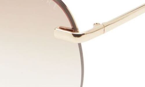 Shop Aire Venatici 137mm Aviator Sunglasses In Bright Gold/light Brown Grad