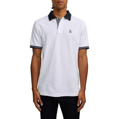 Psycho Bunny Camley Pique Polo, White