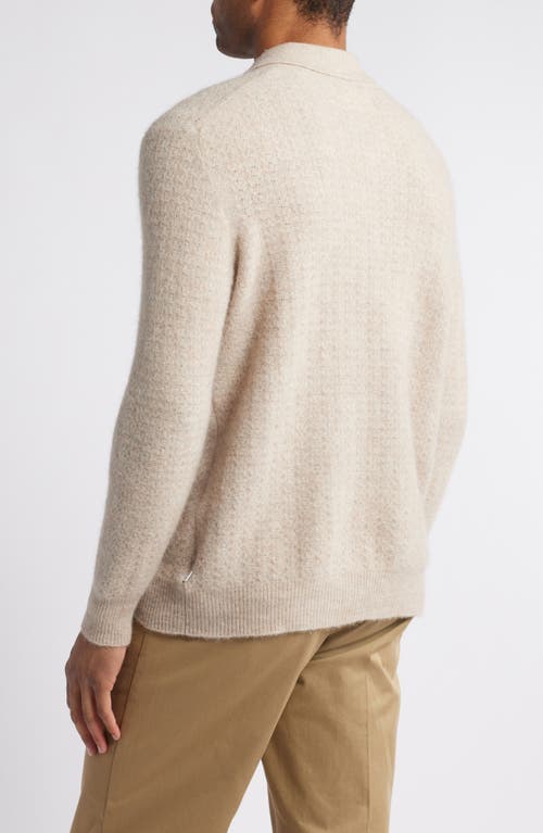 NN07 NN07 ALFIE 6651 LONG SLEEVE ALPACA & WOOL BLEND POLO SWEATER 