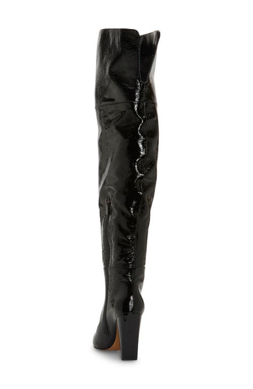 Vince Camuto Minnada Over The Knee Boot In Black Patent