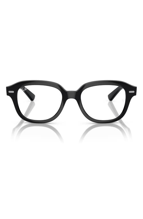 Ray-Ban Erik 51mm Square Optical Glasses in Black at Nordstrom