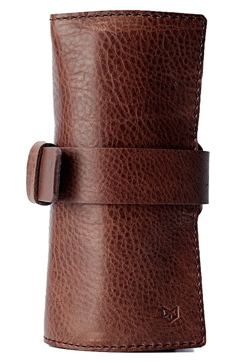Travel Watch Case · Brown by Capra Leather