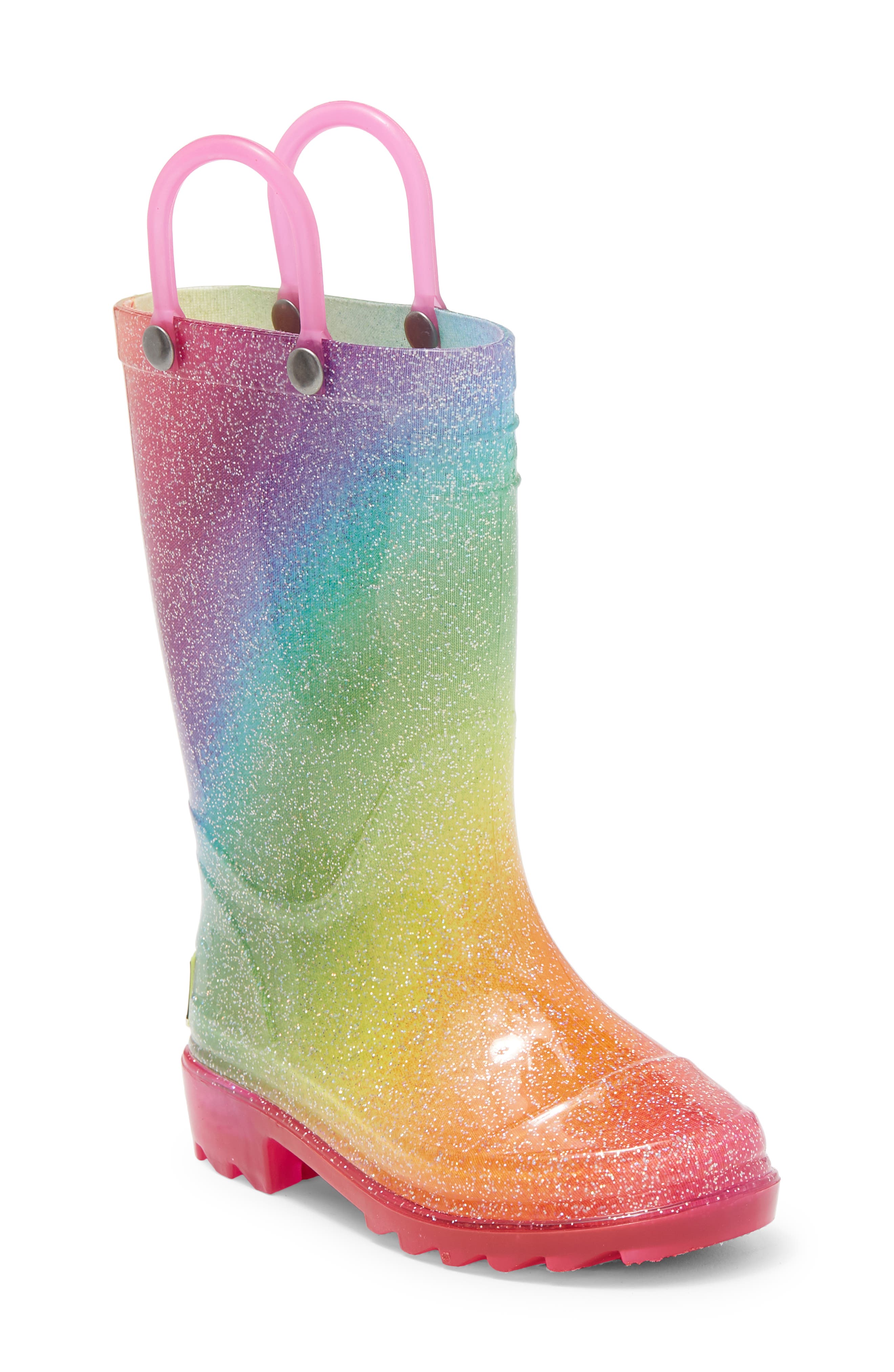 Western Chief Kids' Waterproof Rain Boots That Light up with Each Step 