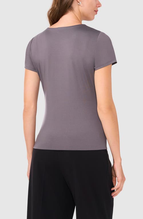 Shop Halogenr Halogen(r) Essential Compression T-shirt In Smoked Pearl Grey