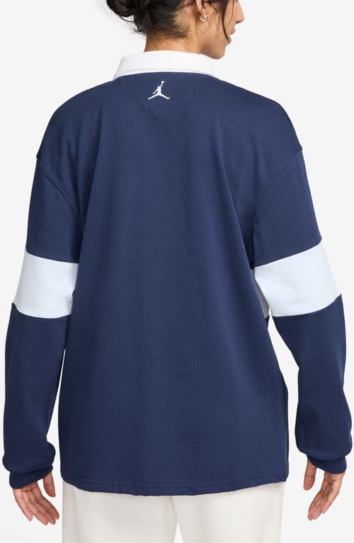 JORDAN JORDAN COLORBLOCK LONG SLEEVE RUGBY SHIRT 