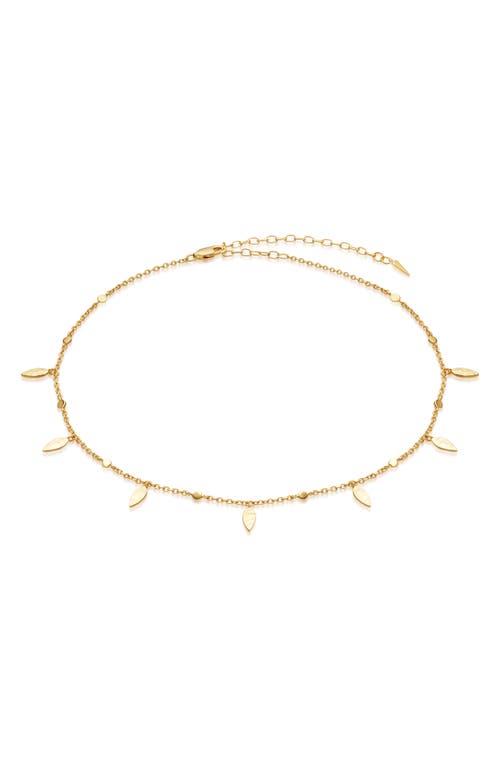 Missoma Leaf Choker Necklace in Gold at Nordstrom