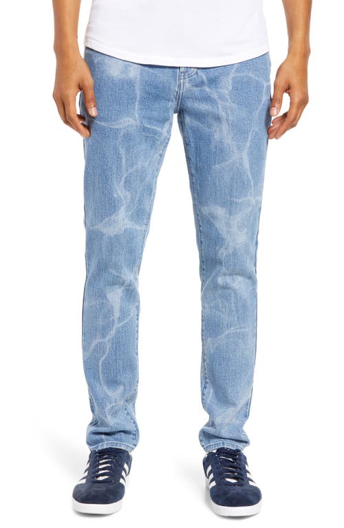 PacSun Men's Stacked Skinny Jeans in Lightning Bleach Dye