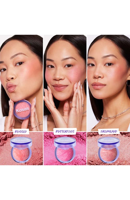 Kosas Blush Is Life Baked Talc-free Dimensional + Brightening Blush Butterflies 0.16 / 4.5 G In Butterflies