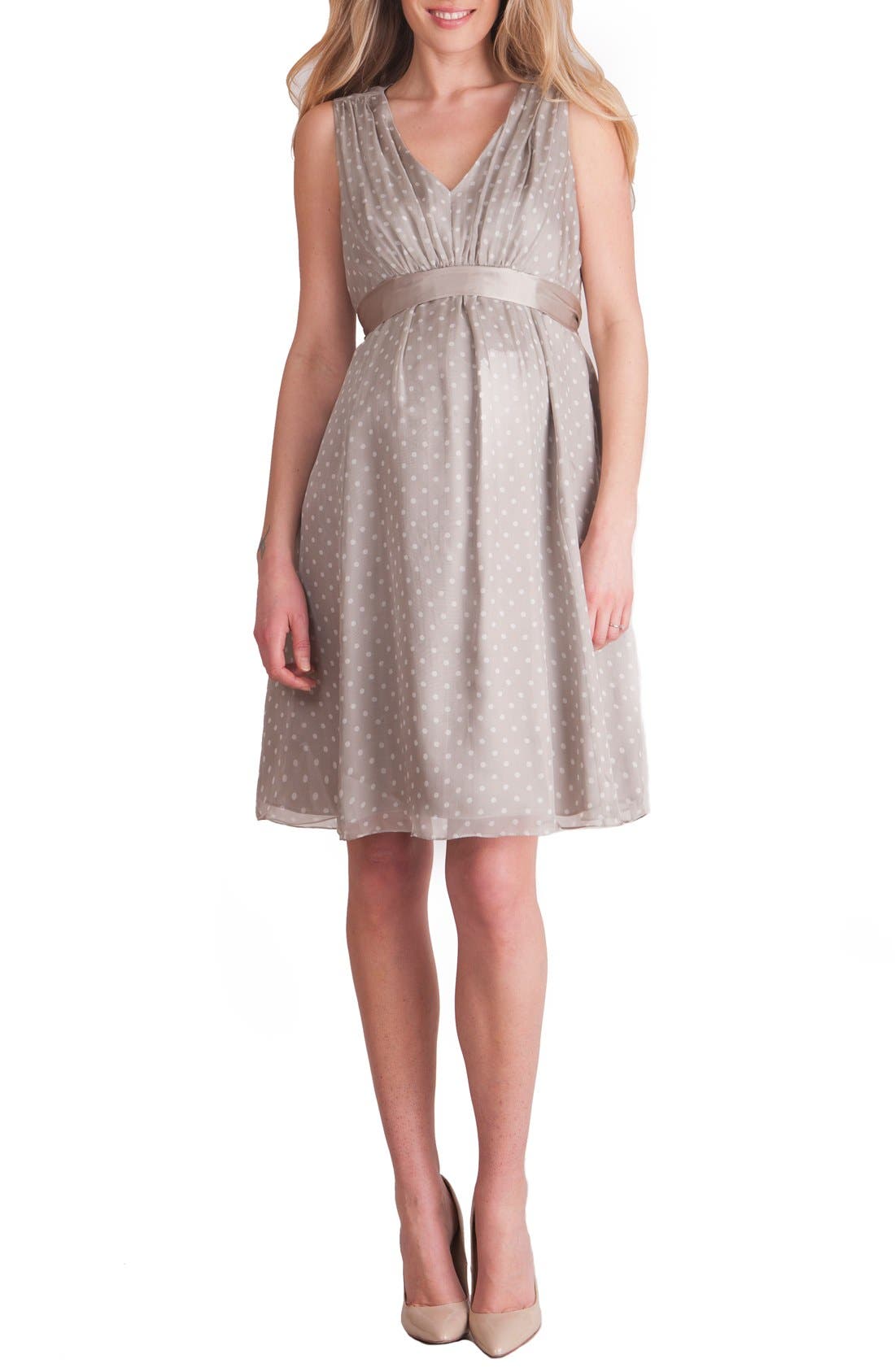 Seraphine Silk Chiffon Maternity Dress Nordstrom