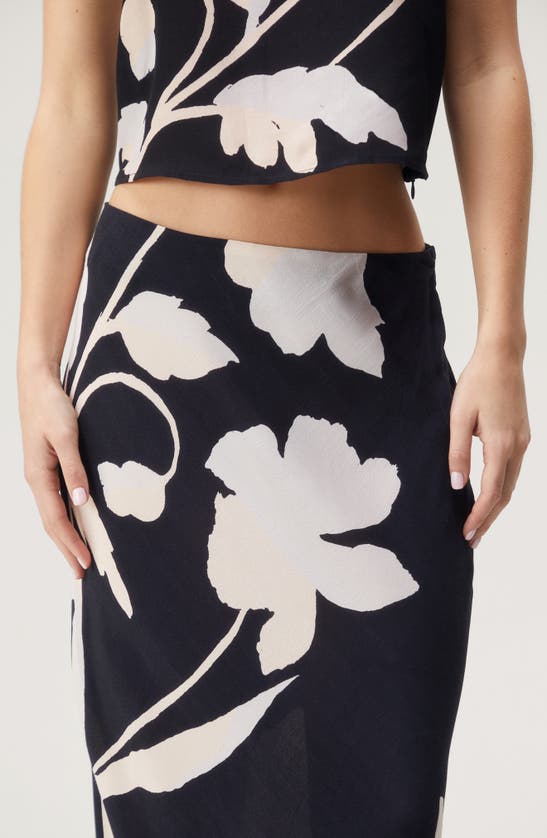 Shop Nasty Gal Floral Maxi Skirt In Black