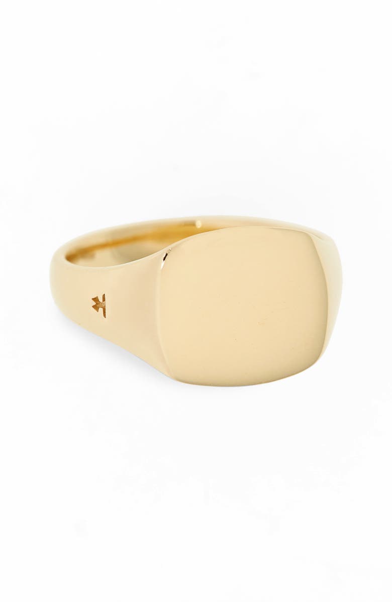 Tom Wood Mini Gold Cushion Signet Ring | Nordstrom