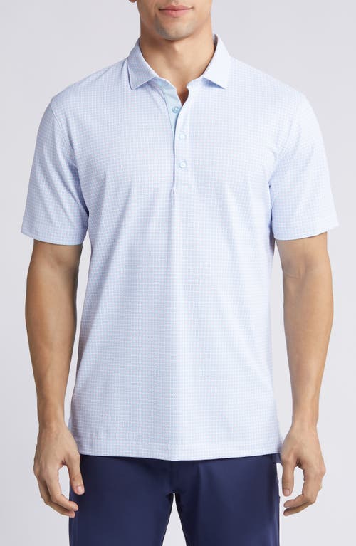 johnnie-O Gilbert Neat Performance Golf Polo White at Nordstrom,
