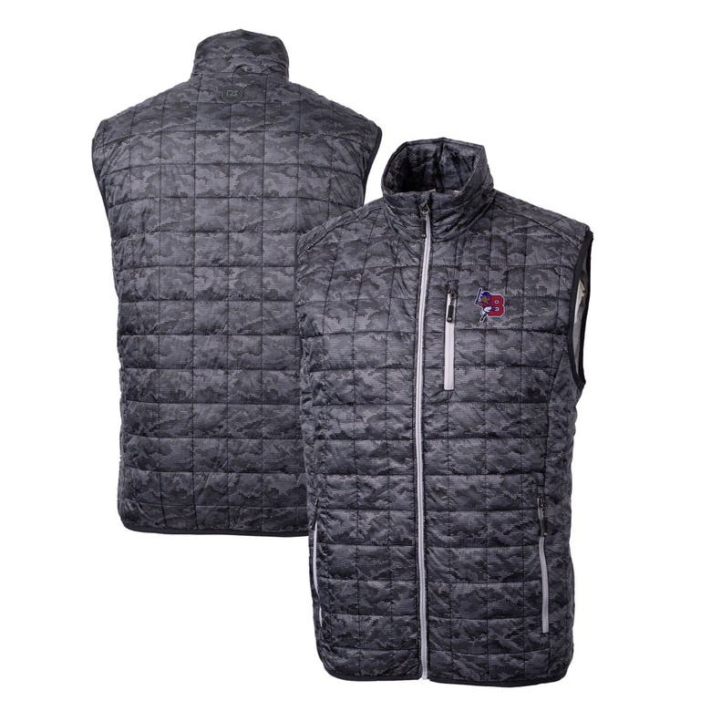 Shop Cutter & Buck Black Buffalo Bisons Rainier Primaloft Eco Insulated Full-zip Printed Puffer Vest