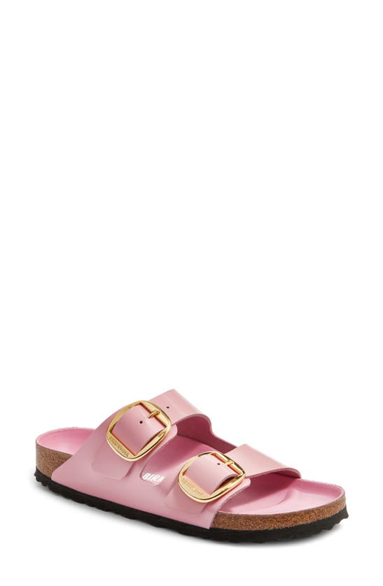 Shop Birkenstock Arizona Big Buckle Slide Sandal In Fondant Pink