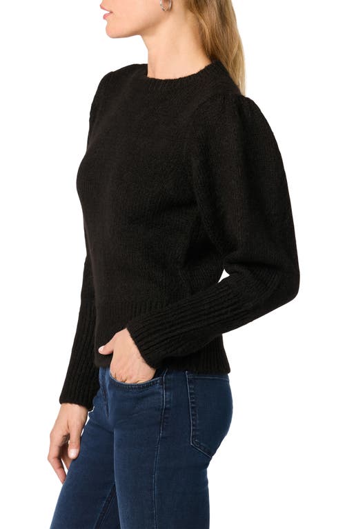 Shop Joe's Puff Shoulder Crop Sweater In Black