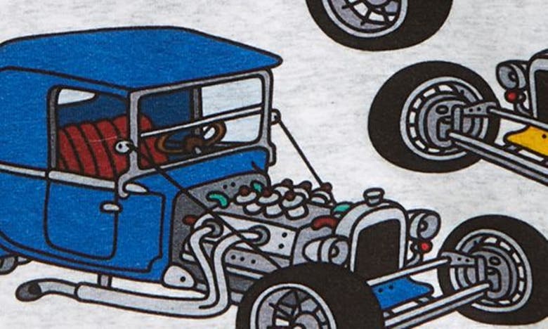 Shop Rock Your Baby Kids' Hot Rod Print T-shirt In Grey