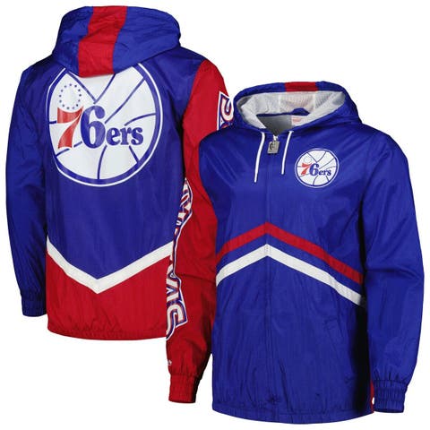 Lids Philadelphia 76ers Nike 2021/22 City Edition Colorblock Crinkle Woven  Half-Zip Pullover Jacket - Navy/Red