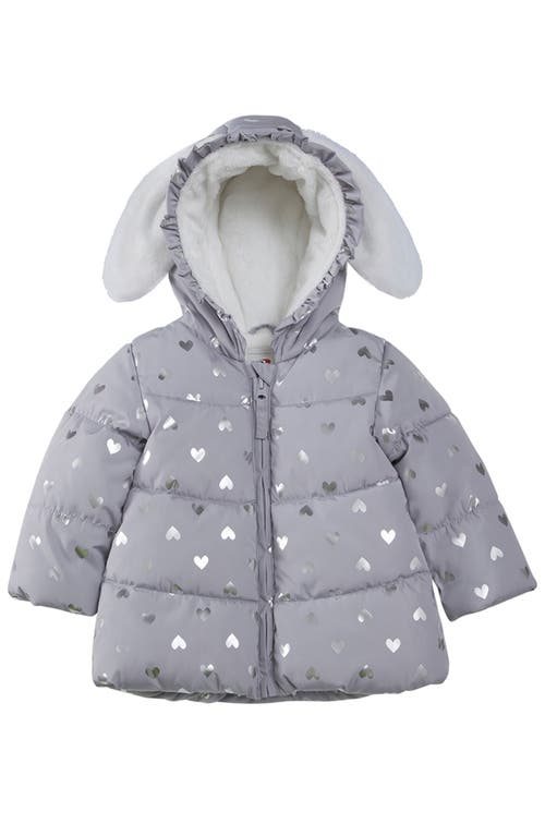 ROKKA&ROLLA ROKKA&ROLLA BABY SOFT FLEECE LINED BUNNY PUFFER JACKET 