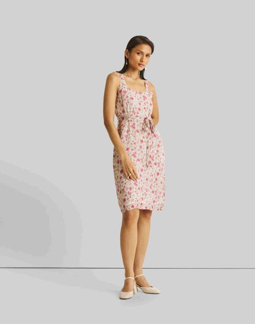 Shop Reistor Fitted Knee Length Dress In Petal Fusion