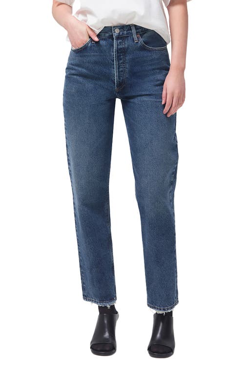 AGOLDE '90s Pinch High Waist Straight Leg Organic Cotton Jeans in Range