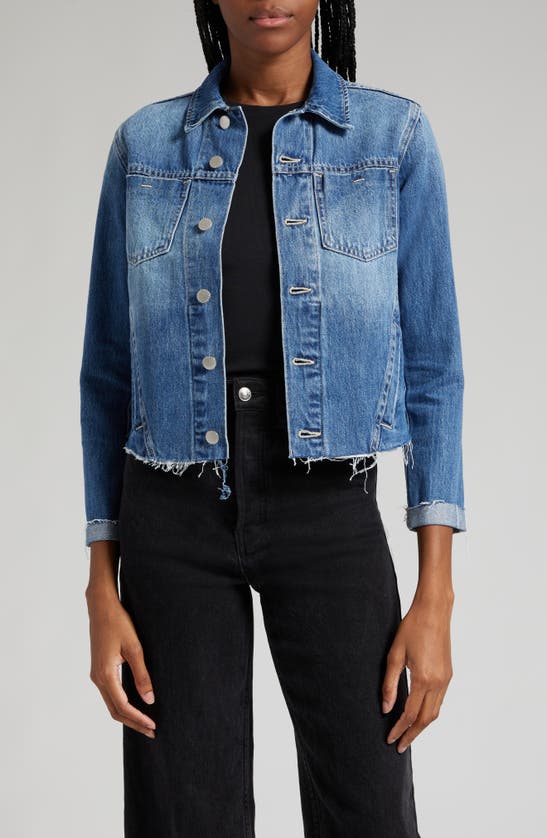 Shop L Agence Janelle Slim Raw Jacket In Boyle
