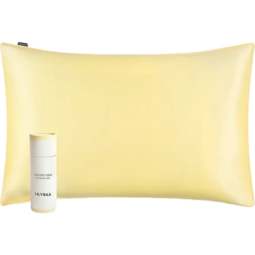 Lilysilk Lilyáurea® Non-colorants Golden Silk Pillowcase In Undyed Natural Golden
