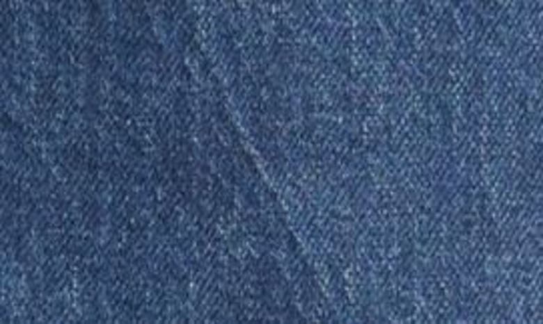 Reformation Lydia High Waist Denim Miniskirt In Huron