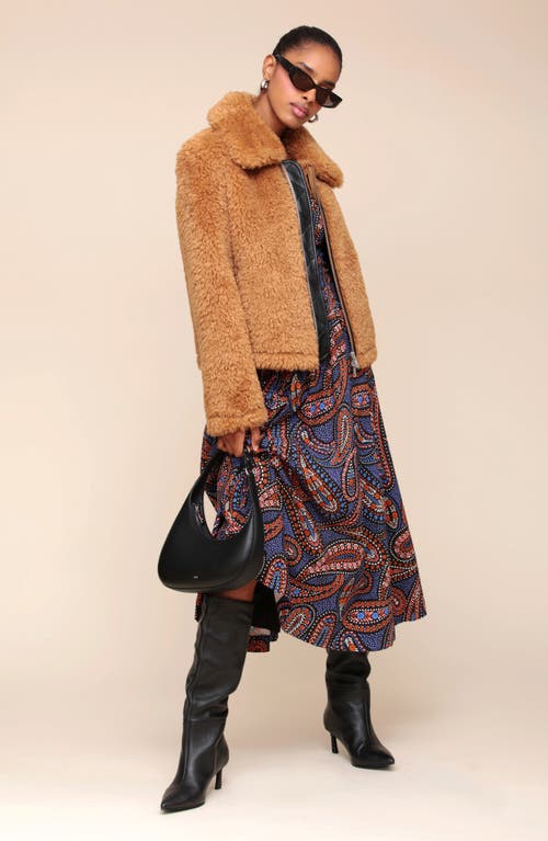 AVEC LES FILLES AVEC LES FILLES FAUX FUR ZIP-UP JACKET 