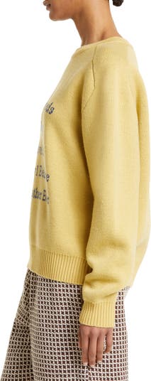 Acne Studios – Merino Wool Crewneck Sweater Yellow