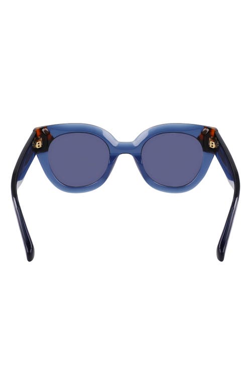 LONGCHAMP LONGCHAMP HERITAGE 49MM SMALL ROUND SUNGLASSES