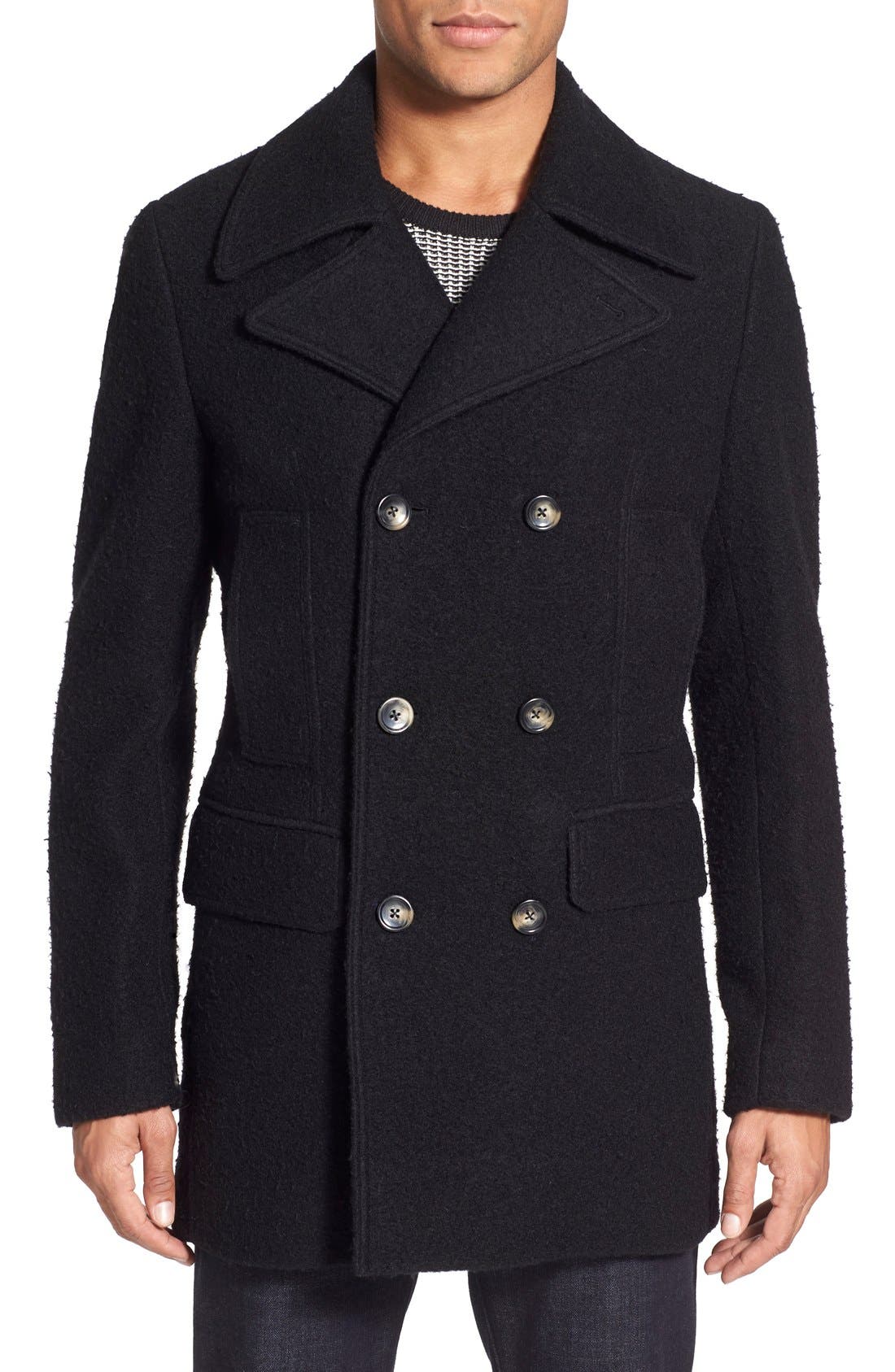 J. Lindeberg 'Wilton Army Casentino' Wool Blend Coat Nordstrom