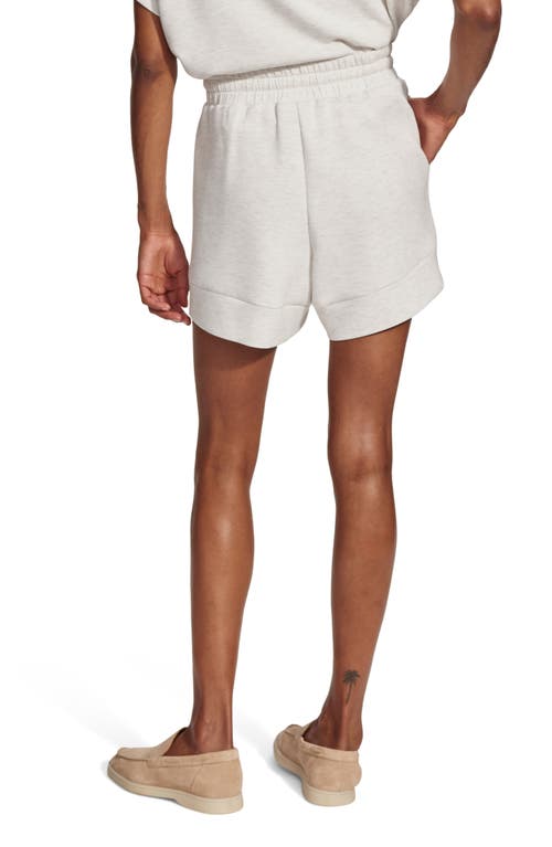 Varley Atrium Drawstring Shorts In Ivory Marl