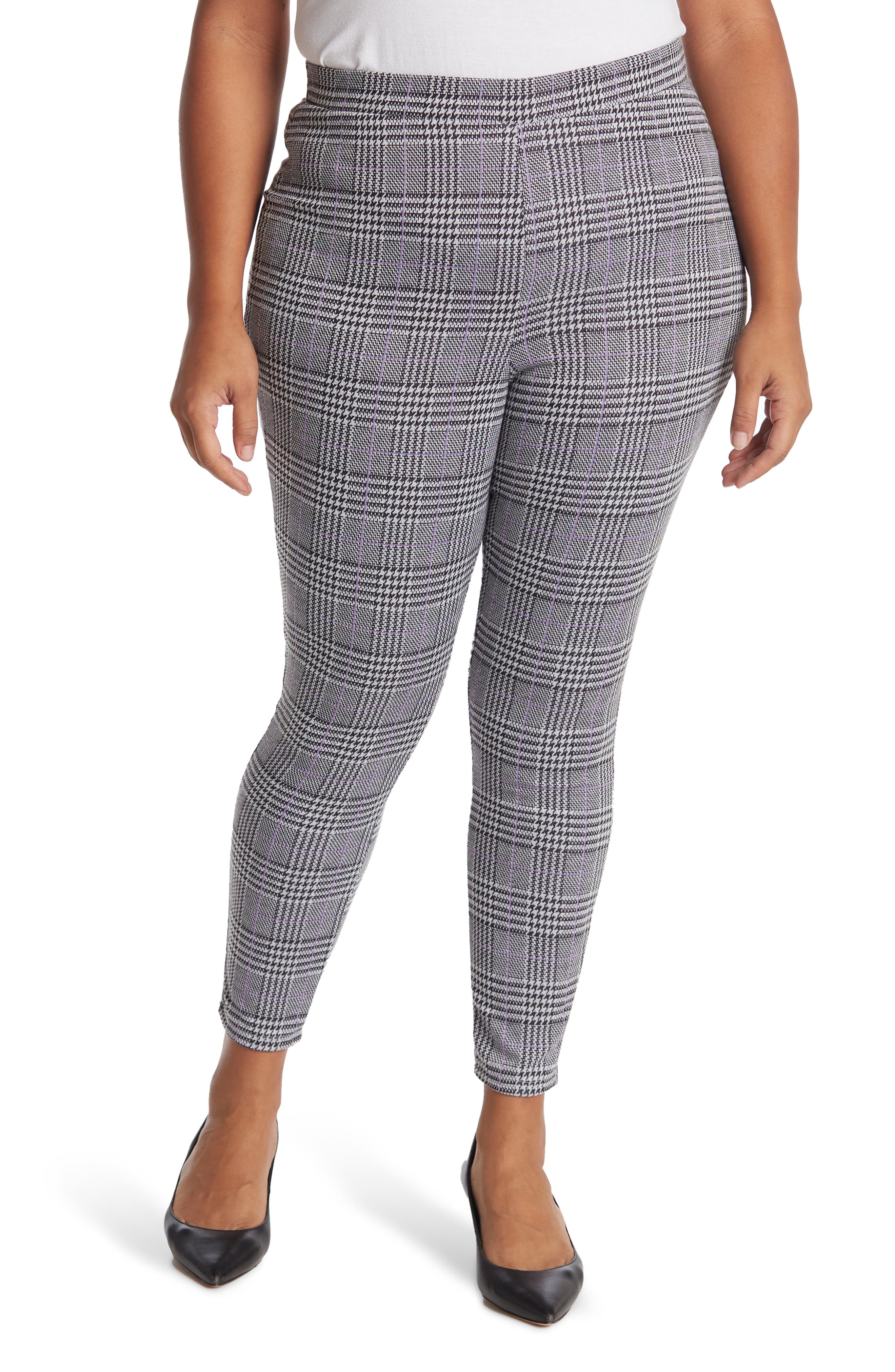 houndstooth leggings plus size