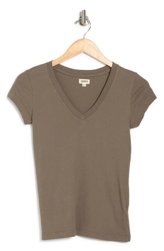 Lagence Becca V-neck T-shirt In Juniper