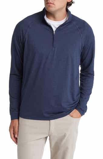johnnie-O Men's Seattle Mariners Sully Quarter Zip Pullover in Helios Blue