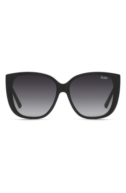 Quay Australia Ever After 59mm Cat Eye Sunglasses In Black
