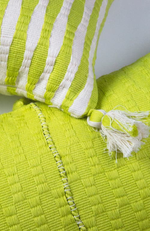 ARCHIVE NEW YORK ARCHIVE NEW YORK ANTIGUA CLASSIC STRIPED HANDWOVEN COTTON THROW PILLOW