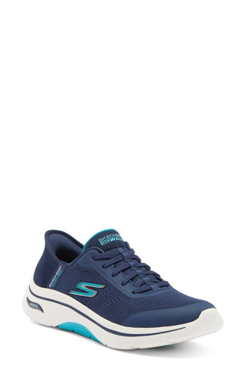 Shop Skechers Go Walk Arch Fit 2.0 In Navy/aqua