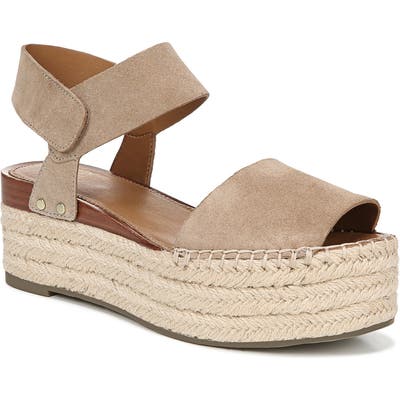 Sarto By Franco Sarto Leo Platform Espadrille Sandal- Beige