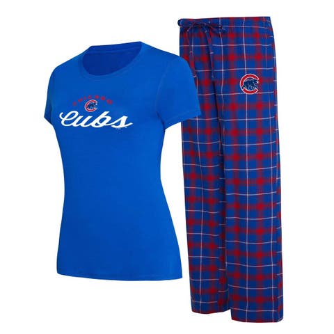 Women's Concepts Sport Royal/Black Air Force Falcons Badge T-Shirt & Flannel  Pants Sleep Set