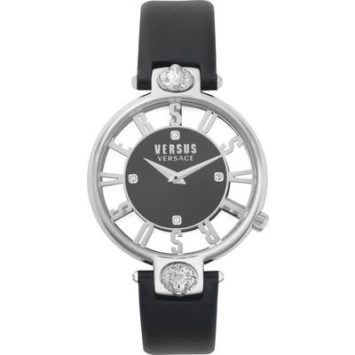 Versus Versace Kristenhof Leather Strap Watch,