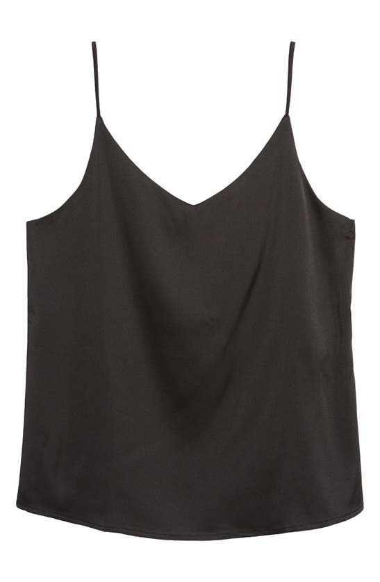 Shop Nikki Lund Bijou Satin Camisole In Black