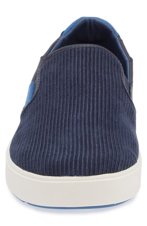 Shop Olukai Laeahi Kapa Slip-on In Trench Blue/channel Blue