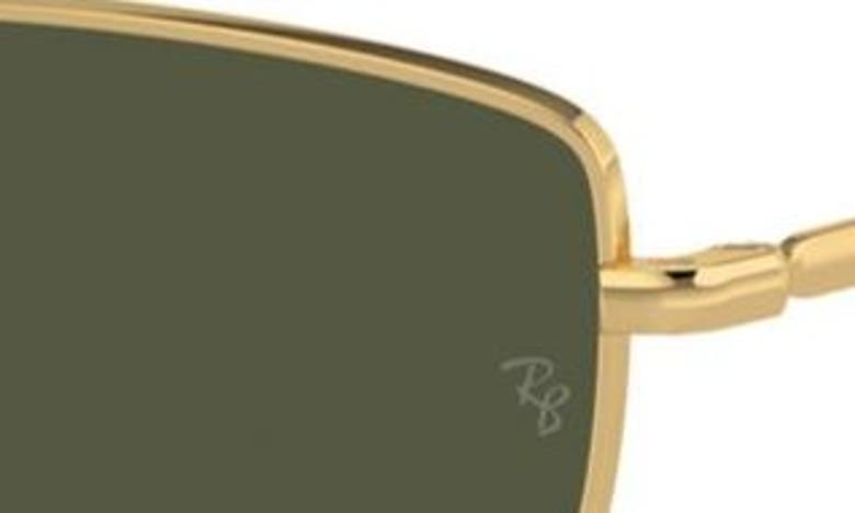 Shop Ray Ban Ray-ban 59mm Oval Sunglasses In Gold Flash