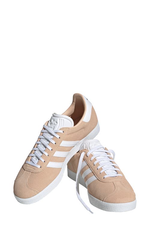 Shop Adidas Originals Adidas Gazelle Sneaker In Halo Blush/white/black