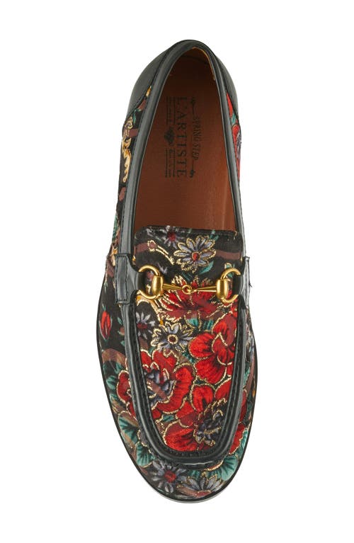 L'artiste By Spring Step Jonas Bit Loafer In Black Multi