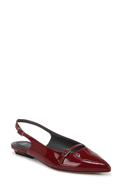 Shop Sarto By Franco Sarto Emma Pointed Toe Slingback Flat In Red